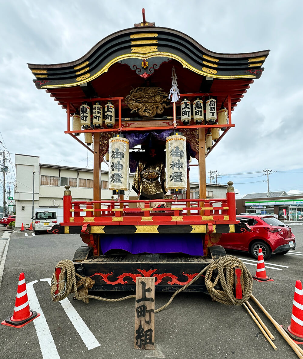 昔から決められた順行ルートと休憩所がある。